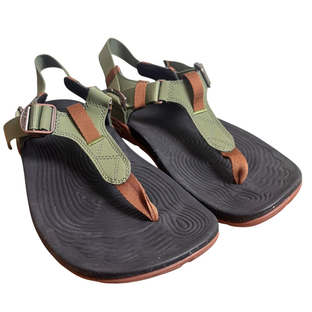 Lems Switchback Minimalist Trail Sandals Olive Green Mens 10 Womens 11